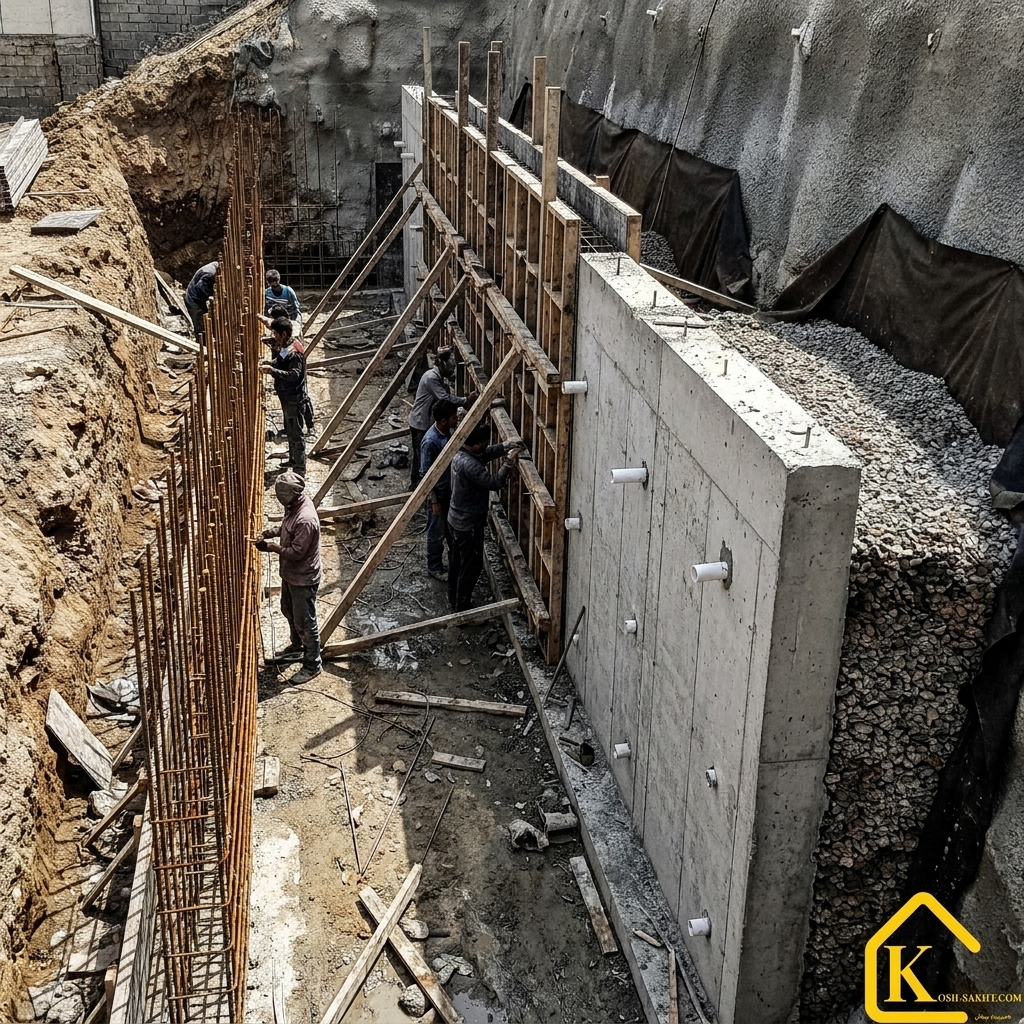 reinforced retaining wall